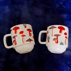 Mushroom Mugs - Set of 2 - Australia Designer Circa